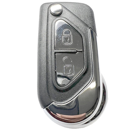 RFC 2 button flip key case for Citroen DS3 remote fob 2009 2010 2011 2012 2013 2014 2015 2016 2017
