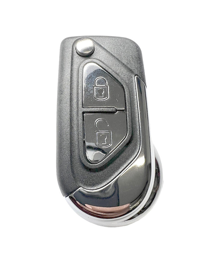 RFC 2 button flip key case for Citroen DS3 remote fob 2009 2010 2011 2012 2013 2014 2015 2016 2017