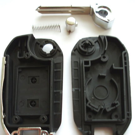 2 button flip key case upgrade for Vauxhall Opel Corsa C Combo Meriva remote key - YM28 blade profile