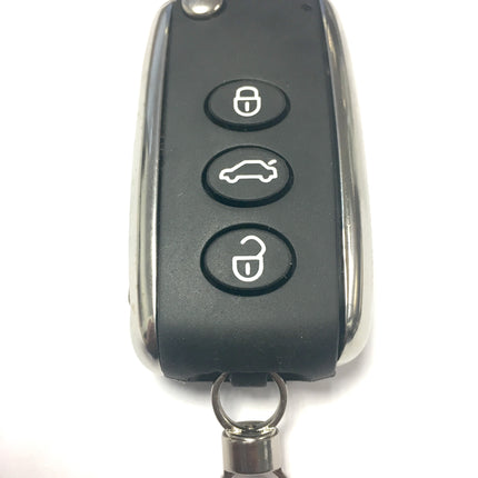 RFC 3 button flip key case for Bentley Continental GT remote fob 