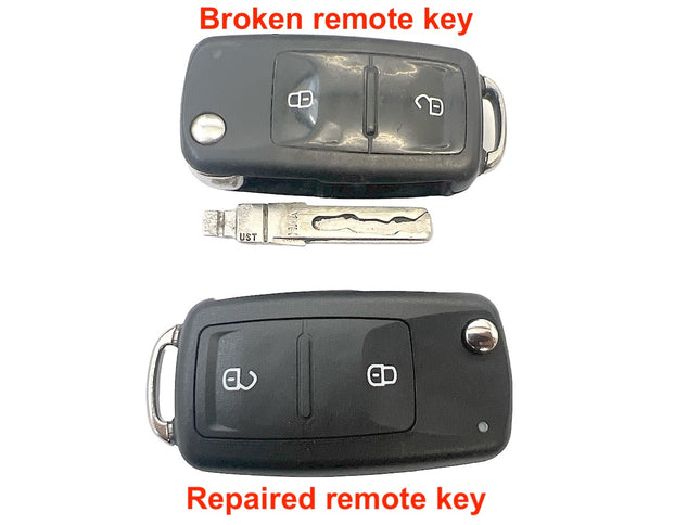 Repair service for VW Volkswagen Transporter T5 T6 2 or 3 button remote flip key 2010 2011 2012 2013 2014 2015 2016 2017 2018 2019