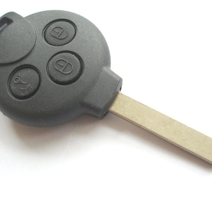 RFC 3 button key case for Smart Car ForTwo remote key fob 2007 2008 2009 2010 2011 2012 2013 2014 2015