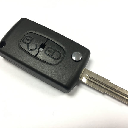 RFC 2 button flip key case for Peugeot 4007 remote MIT11R
