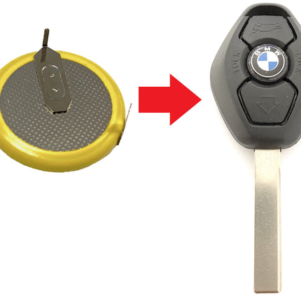 Replacement rechargeable battery for BMW 3 5 X3 X5 Z4 Series 3 button remote key E46 E39 E53 E83 E85 E86 E89