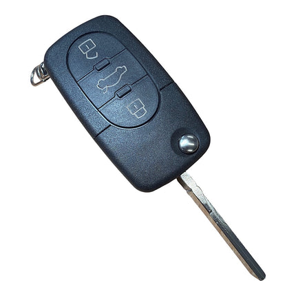 RFC 3 button flip key case for Audi A6 C5 remote fob 2002 2003 2004 HU66 CR2032 version