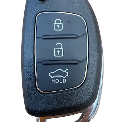 RFC 3 button flip key case shell for Hyundai i10 2013 2014 2015 2016 HYN14R blade