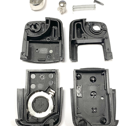 RFC 3 button flip key case for VW Volkswagen Golf MK5 remote fob 2004 2005 2006 2007 2008 2009