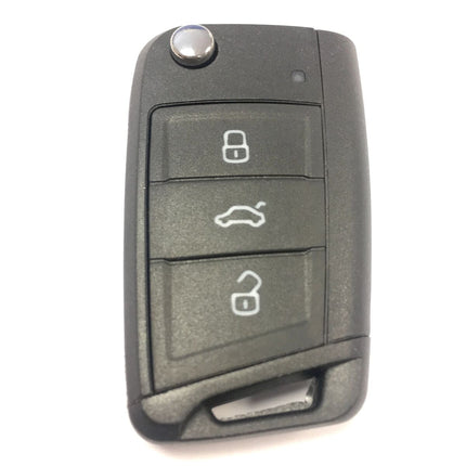 RFC 3 button flip key case for SEAT Leon MK3 remote fob HU66 blade 2012 2013 2014 2015 2016 2017 2018 2019 2020