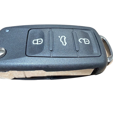 RFC 3 button flip key case shell for VW Volkswagen Transporter T6 remote key fob 2010 2011 2012 2013 2014 2015 2016 2017 2018