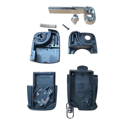 RFC 3 button flip key case for Audi A3 8L remote fob 2000 2001 2002 2003 