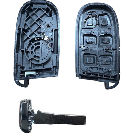 RFC 2 button key case for Jeep Renegade keyless start remote fob SIP22 blade 2015 2016 2017 2018 2019 2020 2021