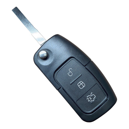 RFC 3 button flip key case shell for Ford Focus MK2 HU100 blade 2004 2005 2006 2007 2008 2009 2010
