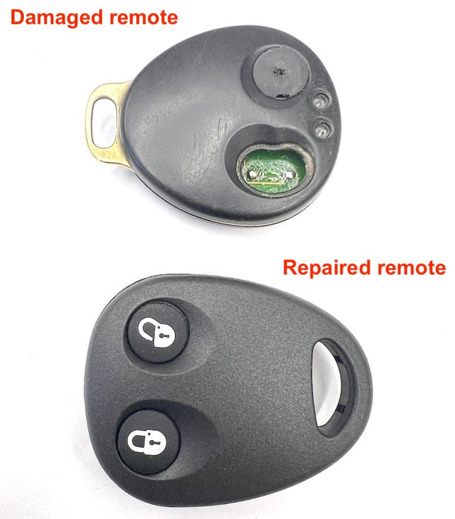 Repair service for Jaguar XJ X300 2 button remote key fob 1994 1995 1996 1997