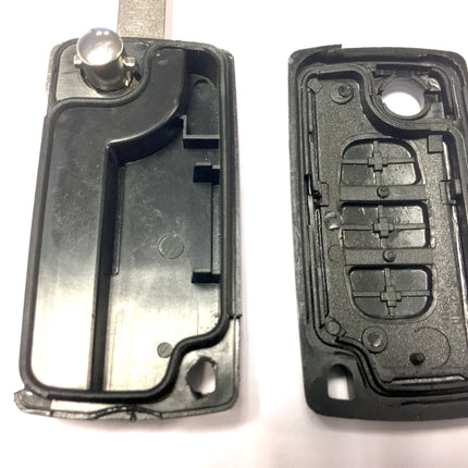 RFC 3 button flip key case for Fiat Scudo remote fob (battery attached to circuit board) 2008 2009 2010 2011 2012 2013 2014 2015 2016 2017