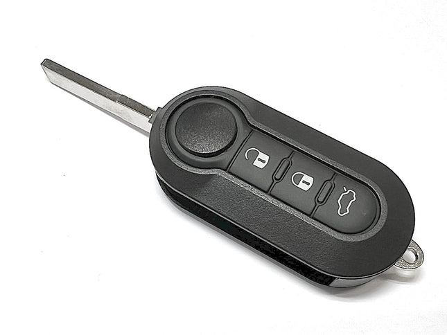 RFC 3 button flip key case for Fiat Doblo remote fob 2009 2010 2011 2012 2013 2014 2015 2016 2017 2018 2019 2020 SIP22 key blade