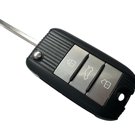 RFC 3 button flip key case shell for MG 5 remote HU100 blade