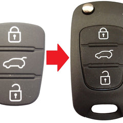 RFC 3 button rubber pad for Kia Sportage Rio Ceed Picanto remote flip key