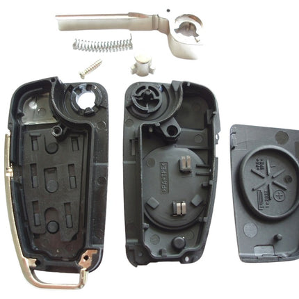 RFC 3 button flip key case for Audi TT MK2 2006 2007 2008 2009 2010 2011 2012 2013 remote fob HU66 blade