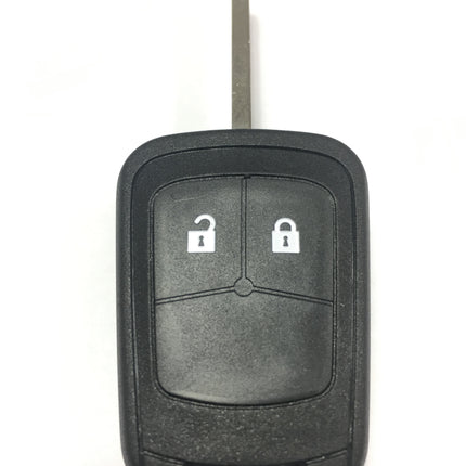 RFC 2 button key case for Vauxhall Opel Adam remote fob 2013 2014 2015 2016 HU100 blank blade