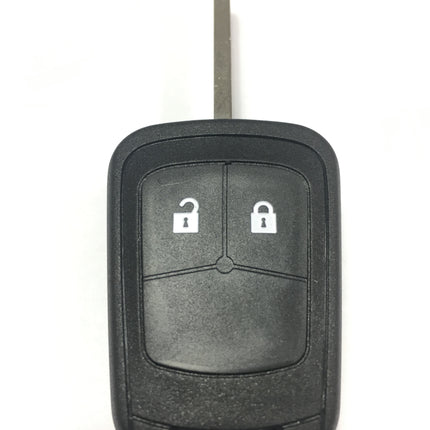 RFC 2 button key case for Vauxhall Opel Corsa E 2014 2015 2016 2017 remote fob HU100 blank blade