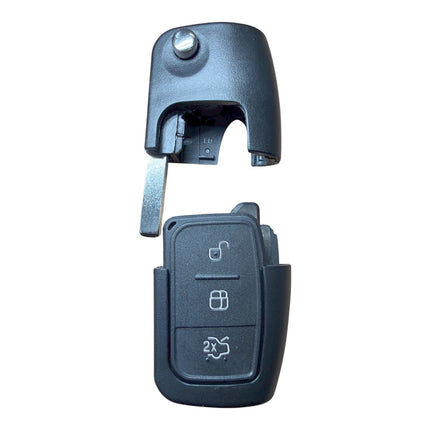 RFC 3 button flip key case for Ford Fiesta MK7 remote fob HU101 2009 2010 2011 2012 2013 2014 2015 2016
