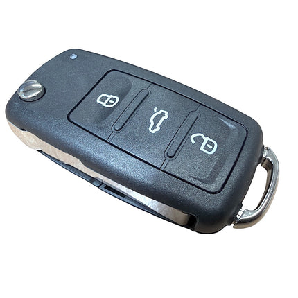 RFC 3 button flip key case shell for VW Volkswagen Golf MK6 remote key fob 2010 2011 2012 2013