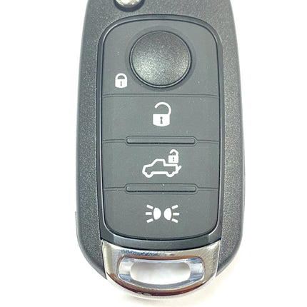 RFC 4 button flip key case for Fiat 500X remote fob 2014 2015 2016 2017 2018 2019 2020 2021 SIP22 blade