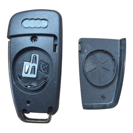 RFC 3 button flip key case for Audi A3 8P 2005 2006 2007 2008 2009 2010 2011 2012 2013 remote fob HU66 blade