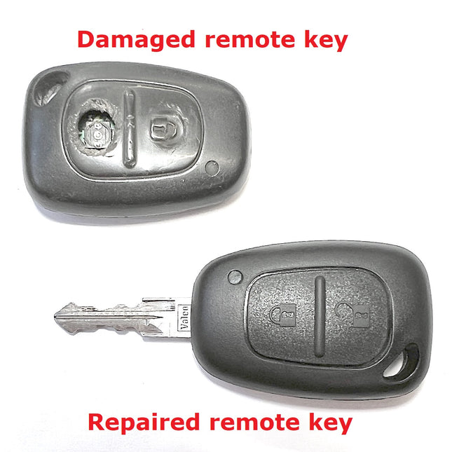 Repair service for Renault Kangoo 2 button remote key fob 2004 2005 2006 2007 2008 2009 2010 2011