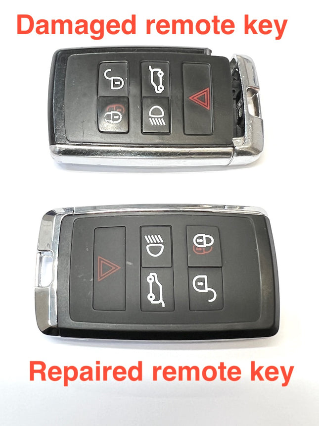 Repair service for Land Rover Discovery 5 L462 5 button smart remote key fob 2018 2019 2020 2021 2022 2023