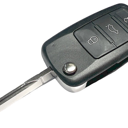 RFC 3 button flip key case for Audi A8 D3 remote key fob 2002 2003 2004 2005 2006 2007 2008 2009