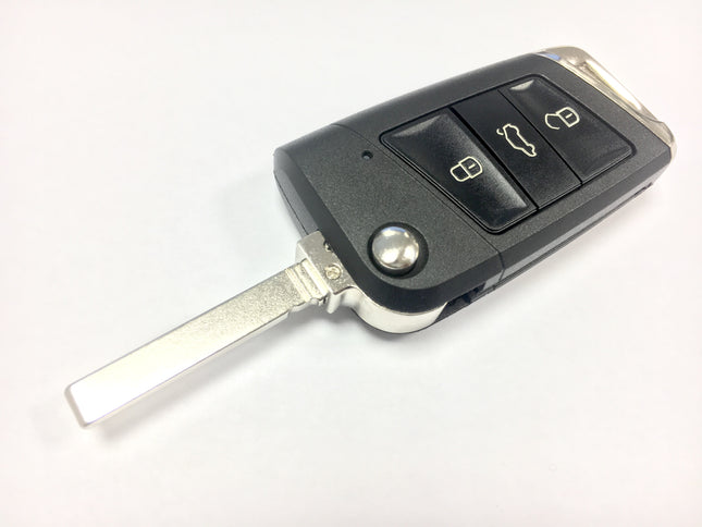 RFC 3 button flip key case for VW Volkswagen Polo MK5 2013 2014 2015 2016 2017 2018 HU162T