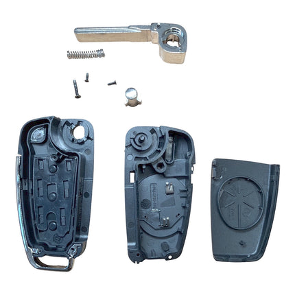 RFC 3 button flip key case for Audi A4 B7 2004 2005 2006 2007 2008 2009 remote fob HU66 blade
