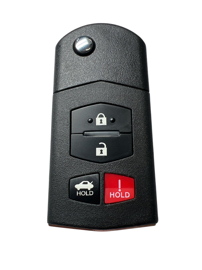 RFC 4 button flip key case for Mazda RX7 remote fob VISTEON 41787