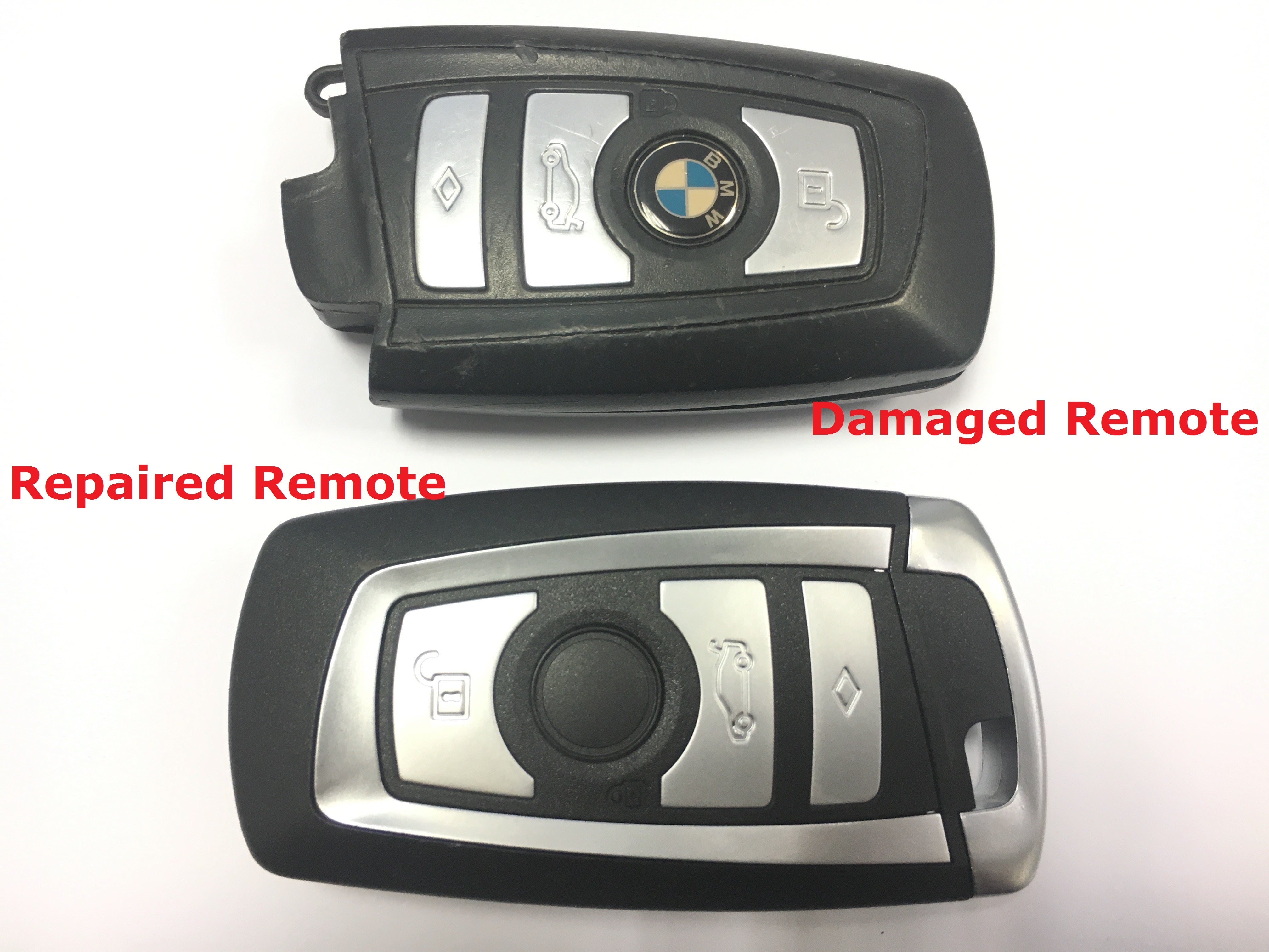 Repair service for BMW 5 series F10 F11 4 button remote key 2010 2011 ...