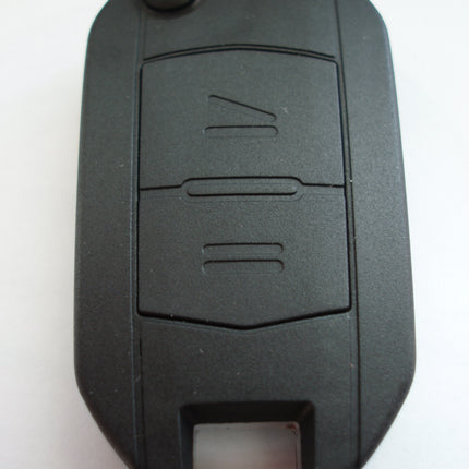 2 button flip key case upgrade for Vauxhall Opel Corsa C Meriva Combo remote fob - HU46 blade profile