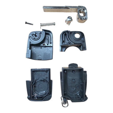 RFC 3 button flip key case for Audi TT MK1 remote fob 2002 2003 2004 2005 2006 HU66 CR2032 version