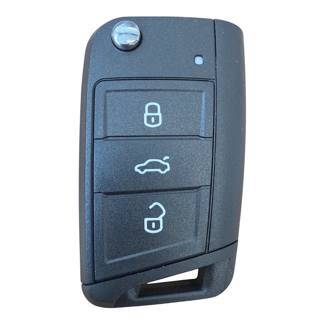 RFC 3 button flip key case for VW Volkswagen Polo MK5 2013 2014 2015 2016 2017 2018 HU162T
