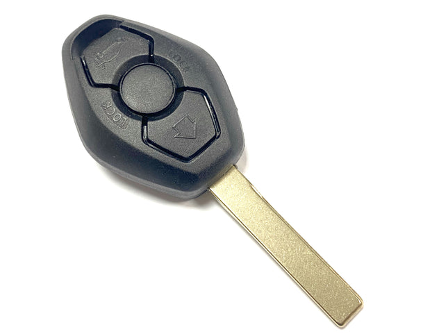 RFC 3 button key case for BMW E60 5 Series 3 remote fob 2004 2005 2006 HU92 blade profile