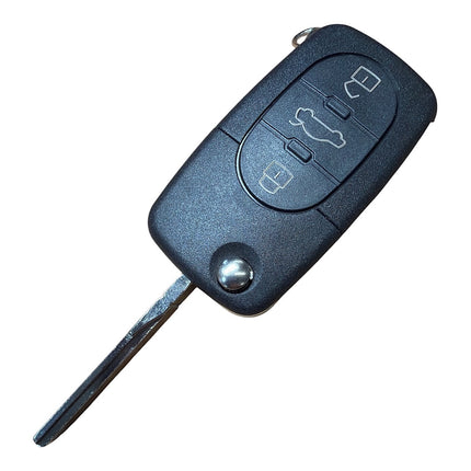 RFC 3 button flip key case for Audi A3 8L remote fob 2000 2001 2002 2003 
