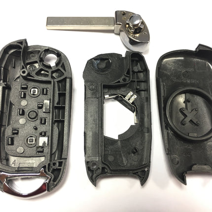 RFC 3 button flip key case for Vauxhall Astra K 2015 2016 2017 2018 2019 2020 2021