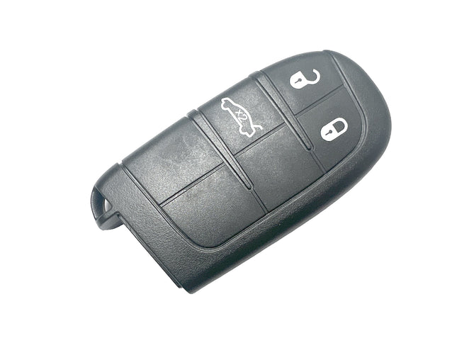 RFC 3 button key case shell for Fiat 500x Chrysler smart keyless remote fob 2014 2015 2016 2017 2018 2019 2020 2021 2022