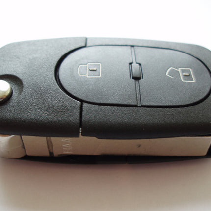 RFC 2 button flip key case for Audi A3 A4 A6 A8 remote flip key fob - double battery holder