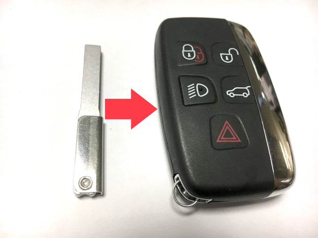 RFC HU101 key blade for Land Rover Range Rover 5 button remote fob 2009 2010 2011 2012 2013 2014 2015 2016 2017 2018