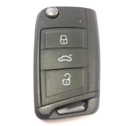 RFC 3 button flip key case for Skoda Octavia remote fob HU66 blade 2012  2013 2014 2015 2016 2017 2018 2019 2020