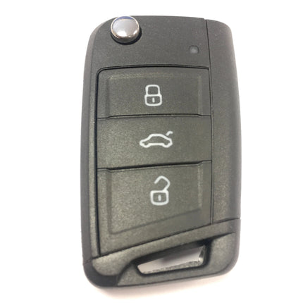 RFC 3 button flip key case for SEAT Leon MK3 remote fob HU66 blade 2012 2013 2014 2015 2016 2017 2018 2019 2020