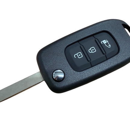 RFC 3 button flip key case shell for Renault Trafic 2021 2022 2023 2024 2025 VA2 blade