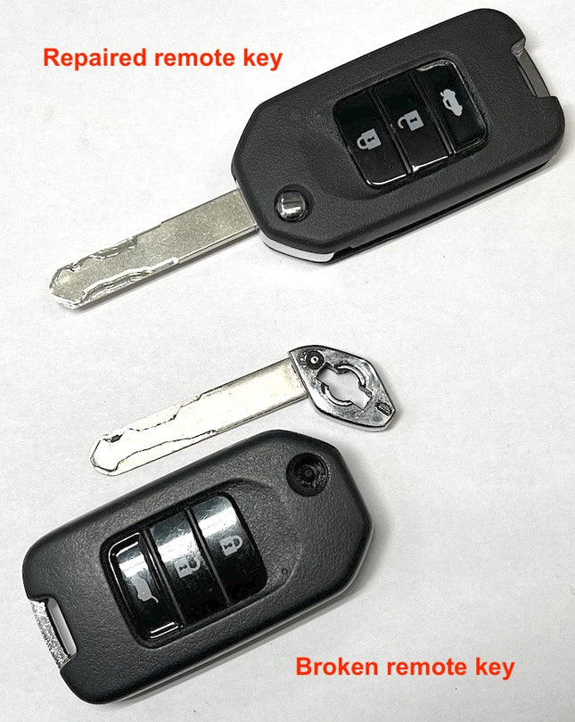 Repair service for Honda CR-V 3 button remote flip key 2013 2014 2015 2016