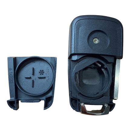 RFC 2 button flip key case for Vauxhall Opel Adam 2009 2010 2011 2012 2013 2014 2015 2016 2017 remote fob