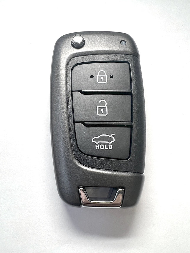 RFC 3 button flip key case for Hyundai Kona remote 2018 2019 2020 2021 2022 2023 HYB14 blade